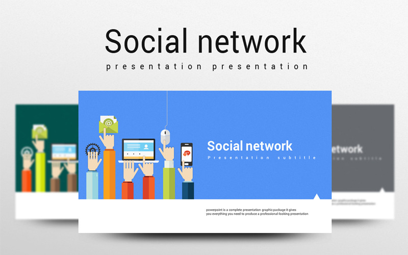 Social network PowerPoint template