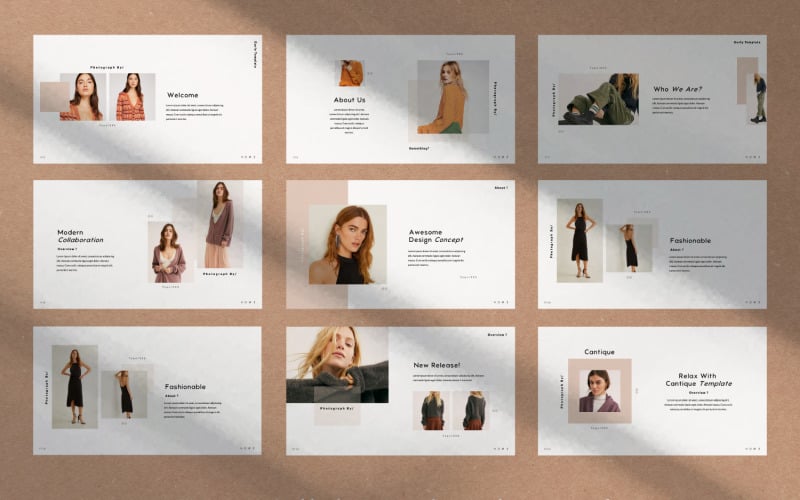 Cantique Minimal PowerPoint-mall