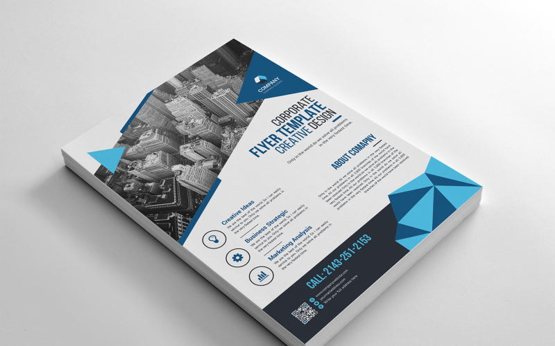 Download Фирменный стиль "Business Flyer - Corporate Identity Template" / Business Flyer - Corporate Identity Template - Фирменный стиль на тему графика psd flyer corporate liflet computer internet stationery poster id kit blue hi-quality official sample business logo professional modern art standard