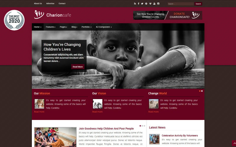 Charionsafe Charity Joomla Joomla Template