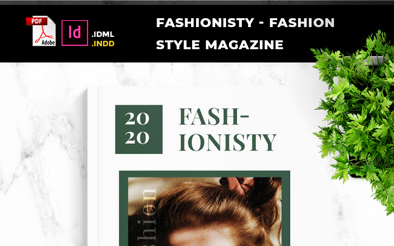 Fashionisty - Magazine de style de mode et d'affaires - Modèle d'identité d'entreprise