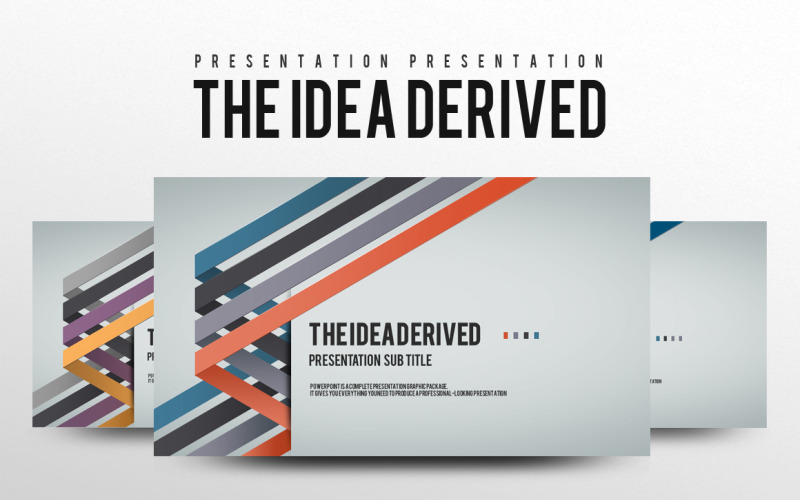 Le modèle PowerPoint dérivé de l'idée