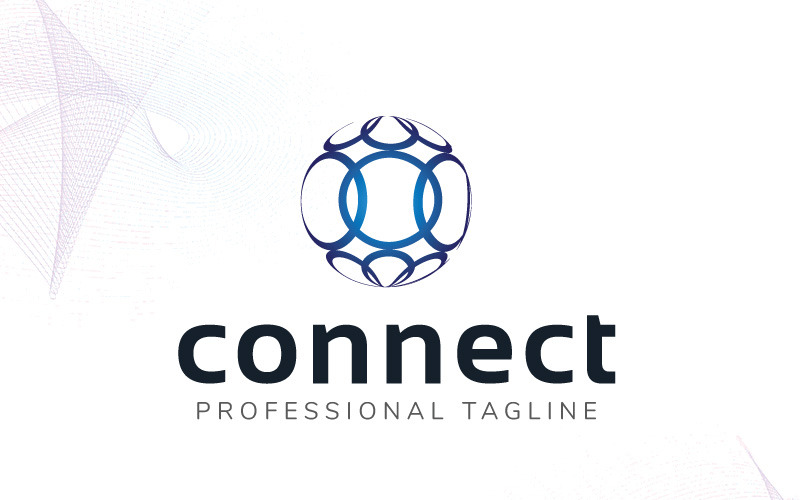 Шаблон логотипа Connect