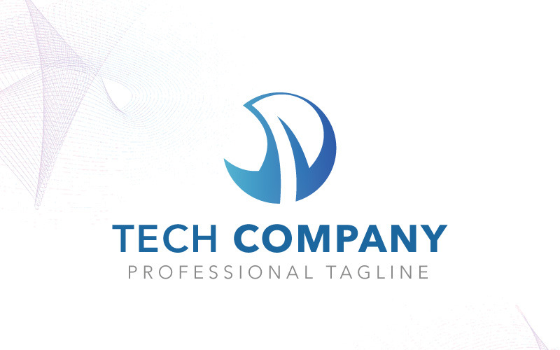 Шаблон логотипу технології