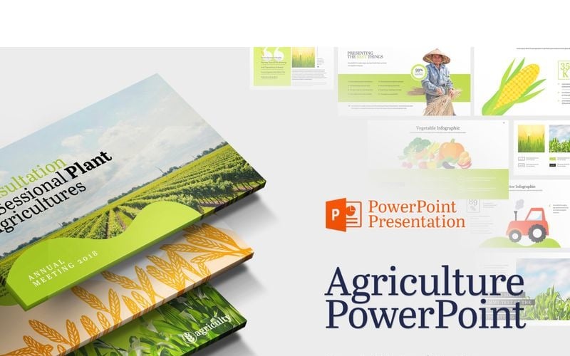 Šablona PowerPoint Farm House & Zemědělství