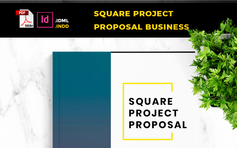 SQUARE - Projektförslag Affär - mall för företagsidentitet
