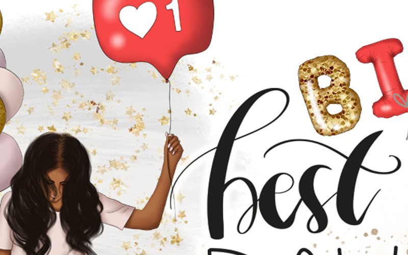 Download Иллюстрация "Best Day Ever Graphic Design - Illustration" / Best Day Ever Graphic Design - Illustration - Иллюстрация на тему графика balloons clipart birthday girls blog graphics planner stickers surfaces image celebration cartoon invitation collection greeting decoration gift design anniversary background