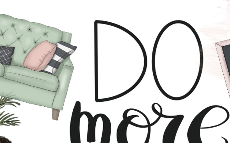 Download Иллюстрация "Do More Clipart & Seamless Patterns - Illustration" / Do More Clipart & Seamless Patterns - Illustration - Иллюстрация на тему графика clipart girls girly planner drawn fashion elements handlettering boss seamless patterns creator work business invitation