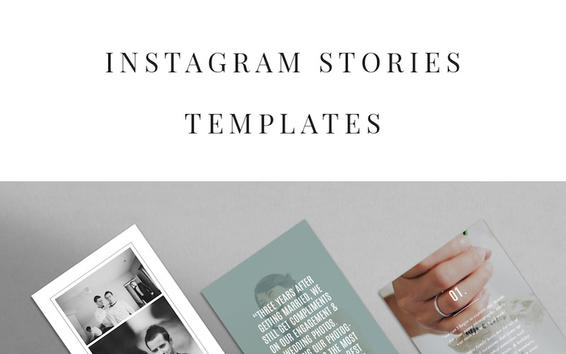 Download Шаблон для соцсетей "Instagram Stories Templates for Social Media" / Instagram Stories Templates for Social Media - Шаблон для соцсетей на тему графика wedding photographer social media templates minimal modern photography venue boutique instagram pinterest blog branding layout magazine style