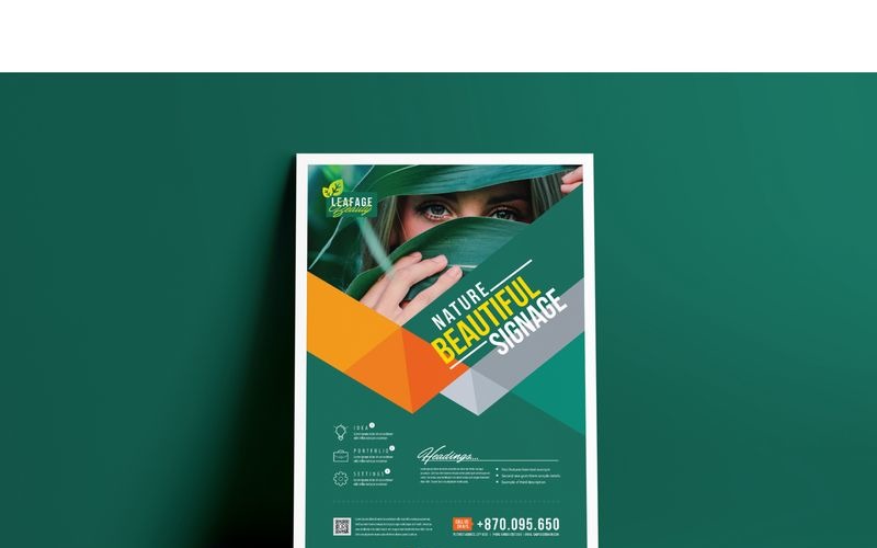 Download Фирменный стиль "Minimal Green Flyer - Corporate Identity Template" / Minimal Green Flyer - Corporate Identity Template - Фирменный стиль на тему графика design template corporate green poster flyer dark minimal office creative