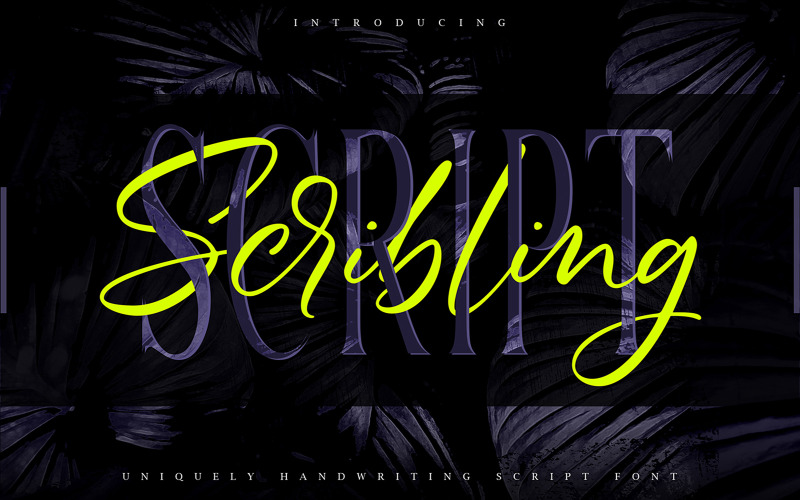 Scribbling | Uniquely Handwriting Cursive Font
