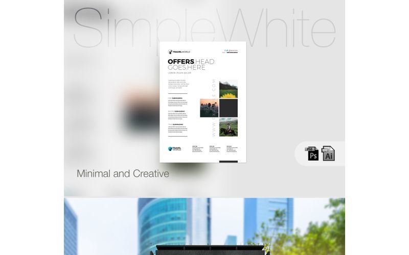 Download Фирменный стиль "Simple Event / Notice Poster - Corporate Identity Template" / Simple Event / Notice Poster - Corporate Identity Template - Фирменный стиль на тему графика design template simple poster clean layout creative minimal notice official note aware flyer