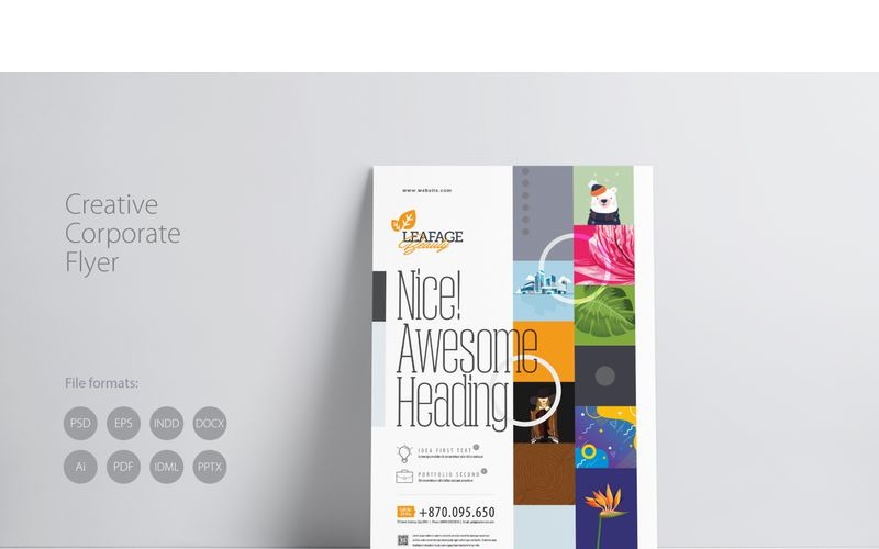 Download Фирменный стиль "Creative Flyer / Poster - Corporate Identity Template" / Creative Flyer / Poster - Corporate Identity Template - Фирменный стиль на тему графика design template event poster creative corporate abstract flyer portfolio big agency studio print product showcase