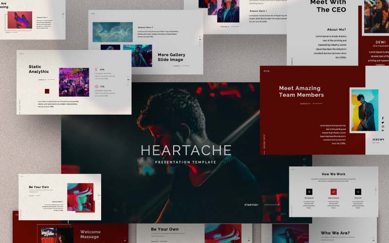 Presentazione HEARTACHE - Modello di Keynote