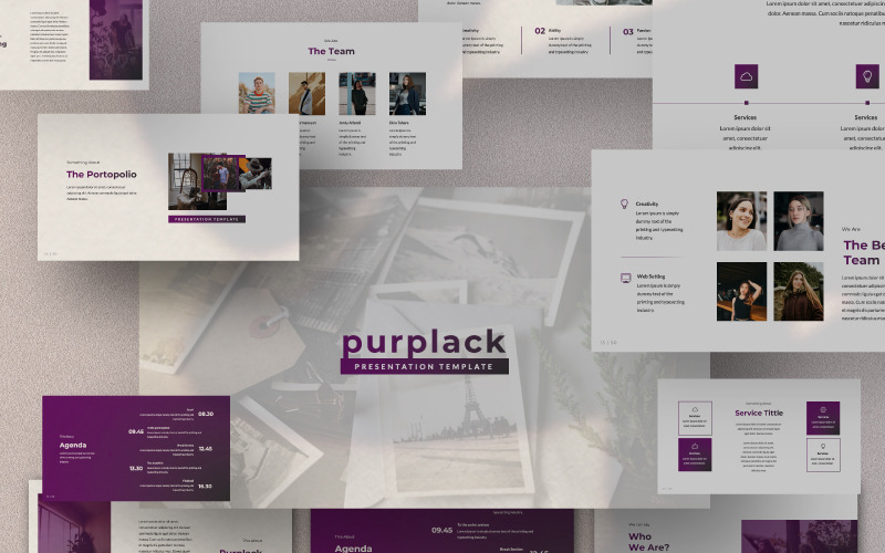 Prezentace PURPLACK - šablona Keynote