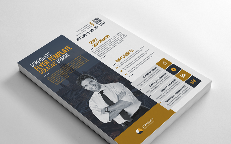 Download Фирменный стиль "Business Flyer - Corporate Identity Template" / Business Flyer - Corporate Identity Template - Фирменный стиль на тему графика psd flyer corporate liflet computer internet stationery poster id kit blue hi-quality official sample business logo professional modern art standard