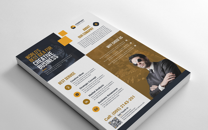 Download Фирменный стиль "Business Flyer - Corporate Identity Template" / Business Flyer - Corporate Identity Template - Фирменный стиль на тему графика psd flyer corporate liflet computer internet stationery poster id kit blue hi-quality official sample business logo professional modern art standard