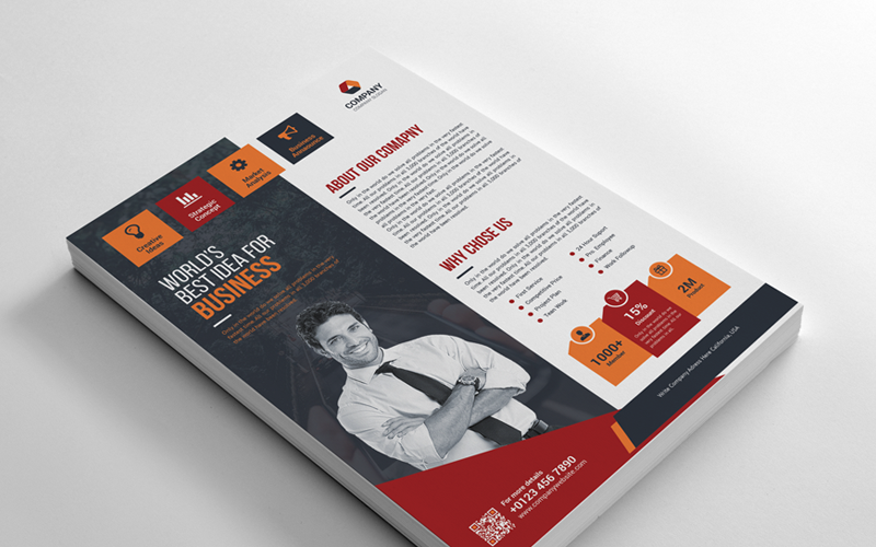 Download Фирменный стиль "Business Flyer - Corporate Identity Template" / Business Flyer - Corporate Identity Template - Фирменный стиль на тему графика psd flyer corporate liflet computer internet stationery poster id kit blue hi-quality official sample business logo professional modern art standard
