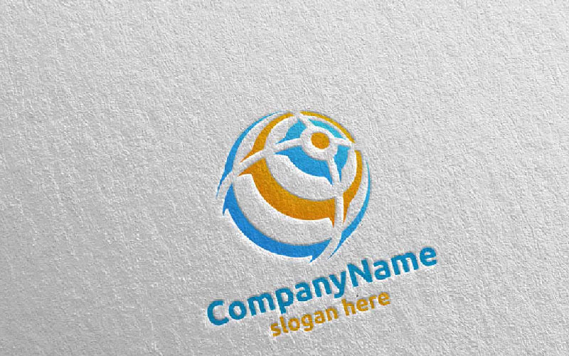 Download Шаблон логотипа "Global Modern Technology Design 8 Logo Template" / Global Modern Technology Design 8 Logo Template - Шаблон логотипа на тему графика transport communication connect connection internet web technology modern network vector logo globe earth world global media social planet icon sphere