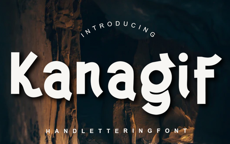 Download Шрифт "Kanagif Font" / Kanagif Font - Шрифт на тему графика san serif hand-written handrawing font wedding poster quotes san handlettering calligraphy logotype title magazine bold trendy stylish header food funky