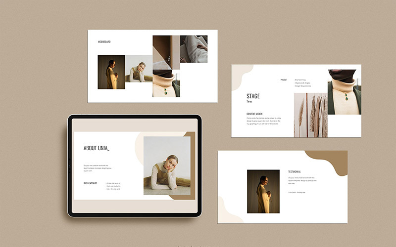 UNIA - Medien- / Pressemappe Google Slides