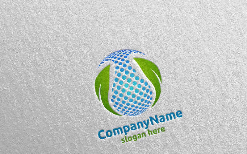 Download Шаблон логотипа "Water Drop and Cleaning Design Logo Template" / Water Drop and Cleaning Design Logo Template - Шаблон логотипа на тему графика garden plumbing biotechnology environment scientific mineral leaf ecology nature logo drop water agriculture farm cleaning organic biomedicine health medical genetic