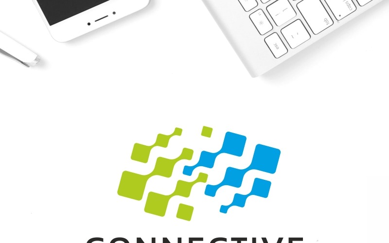 Bağlantı Okları Logo Şablonu