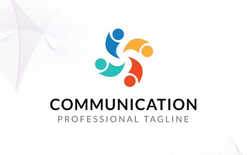 Download Шаблон логотипа "Communication Logo Template" / Communication Logo Template - Шаблон логотипа на тему графика blog bold brainstorm brand branding business clean communicate communication concept conference creation creativity idea ideas identity lead leader meeting modern