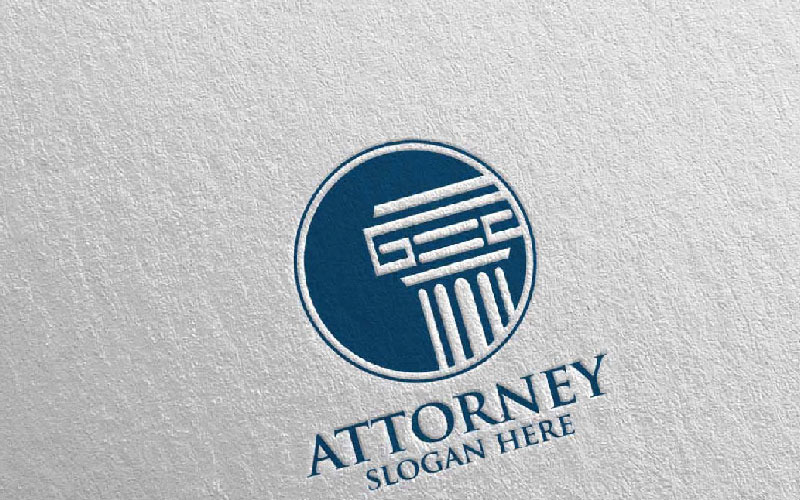 Law and Attorney  Design 7 Logo Template