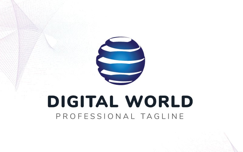 Logo-Vorlage für die digitale Welt