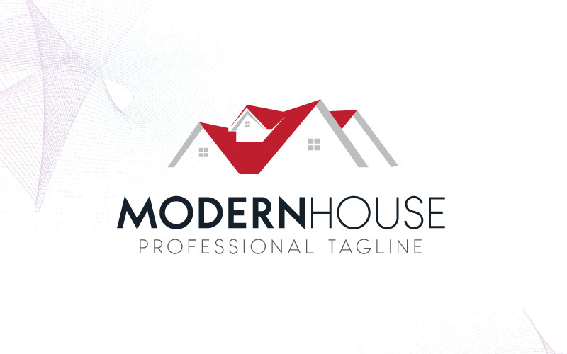 Modèle de logo ModernHouse