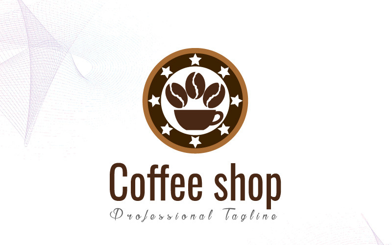 Modello di Logo della caffetteria