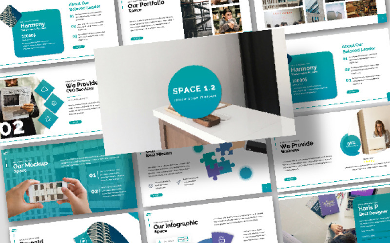 Modèle PowerPoint de présentation de l'ESPACE