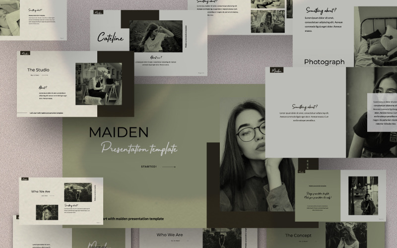 Modèle PowerPoint de présentation MAIDEN