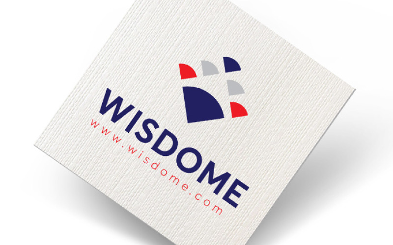 Modello di logo di Wisdome