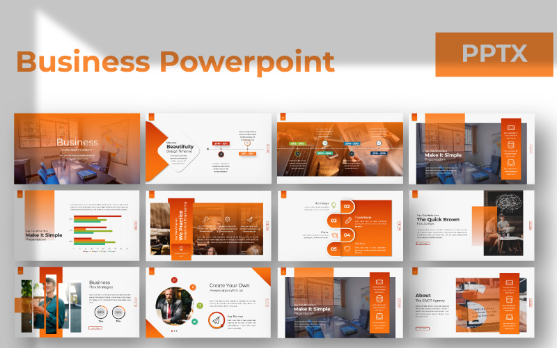 Modelo de PowerPoint de apresentação de negócios