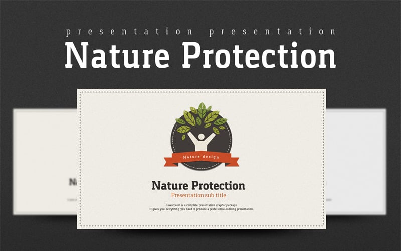 Plantilla de PowerPoint - protección de la naturaleza