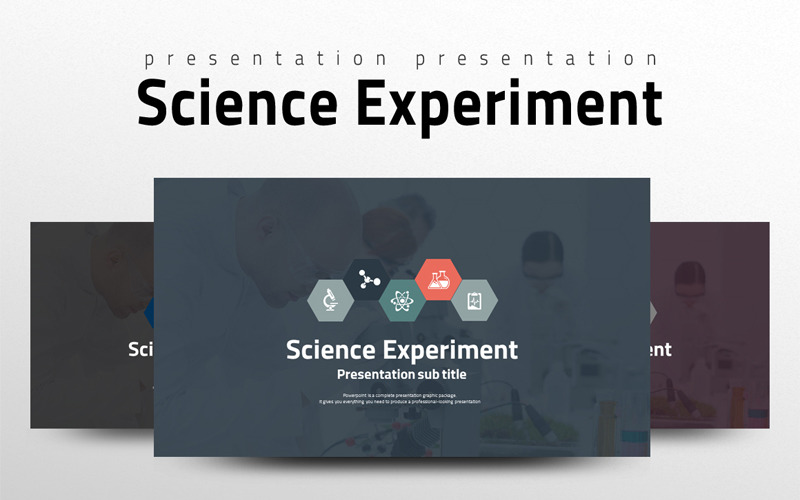 PowerPoint-Vorlage für wissenschaftliches Experiment