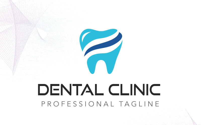 Sjabloon met logo voor tandheelkundige kliniek