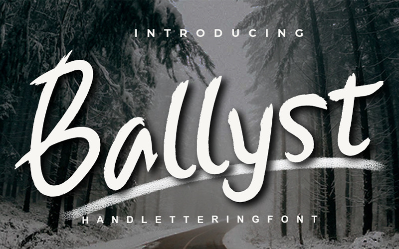Download Шрифт "Ballyst Font" / Ballyst Font - Шрифт на тему графика san serif hand-written handrawing font brush poster quotes san handlettering calligraphy logotype title magazine enjoy trendy stylish header food funky