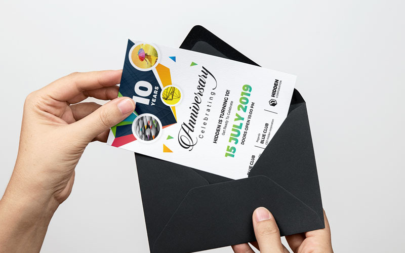 Download Фирменный стиль "Dark Color Anniversary Invitation - Corporate Identity Template" / Dark Color Anniversary Invitation - Corporate Identity Template - Фирменный стиль на тему графика anniversary event liflet internet invitation id kit blue hi-quality official symple professional modern art standard creative graphics colorful studio