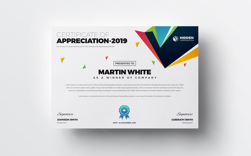 Download Фирменный стиль "Dark Color  Certificate - Corporate Identity Template" / Dark Color  Certificate - Corporate Identity Template - Фирменный стиль на тему графика certificate folder corporate gift card stationery hi-quality business modern art standard creative studio