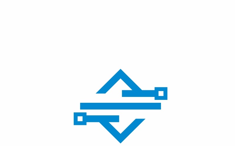 Modelo de logotipo da Square Tech Line