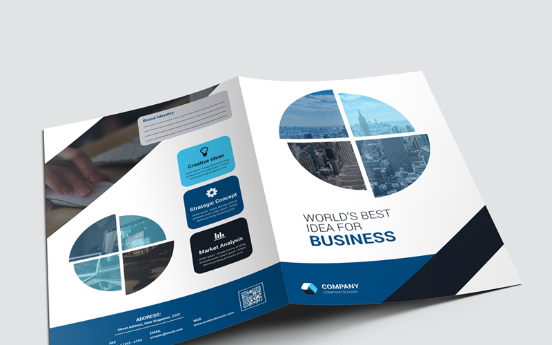 Download Фирменный стиль "Presentation Folder - Corporate Identity Template" / Presentation Folder - Corporate Identity Template - Фирменный стиль на тему графика abstract art artistic blue building computer corporate graph graphic green hi-quality id kit internet logo modern multimedia official photo play