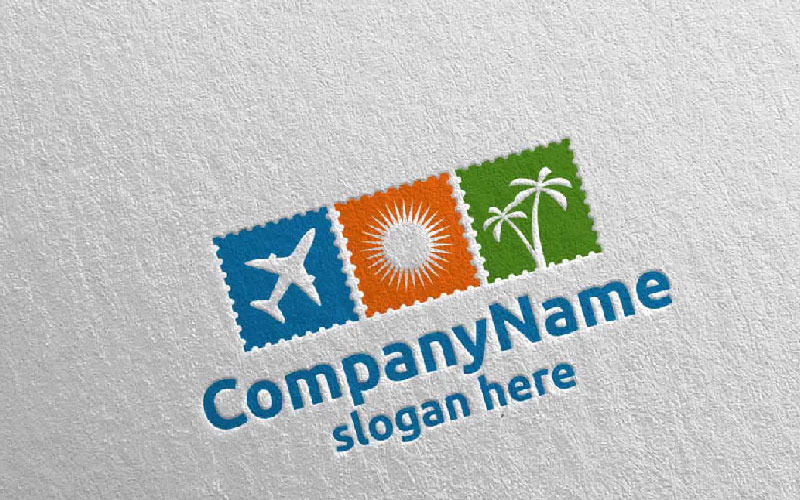Download Шаблон логотипа "Travel and Tourism for Hotel and Vacation 10 Logo Template" / Travel and Tourism for Hotel and Vacation 10 Logo Template - Шаблон логотипа на тему графика hotel transportation ocean sun journey beach airplane icon vector plane vacation tourism logo travel tour holiday agency flight trip summer