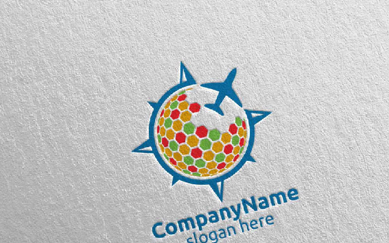 Download Шаблон логотипа "Travel and Tourism for Hotel and Vacation 17 Logo Template" / Travel and Tourism for Hotel and Vacation 17 Logo Template - Шаблон логотипа на тему графика hotel transportation ocean sun journey beach airplane icon vector plane vacation tourism logo travel tour holiday agency flight trip summer