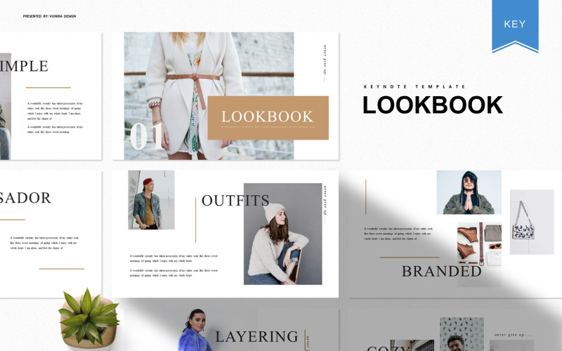Lookbook - шаблон Keynote