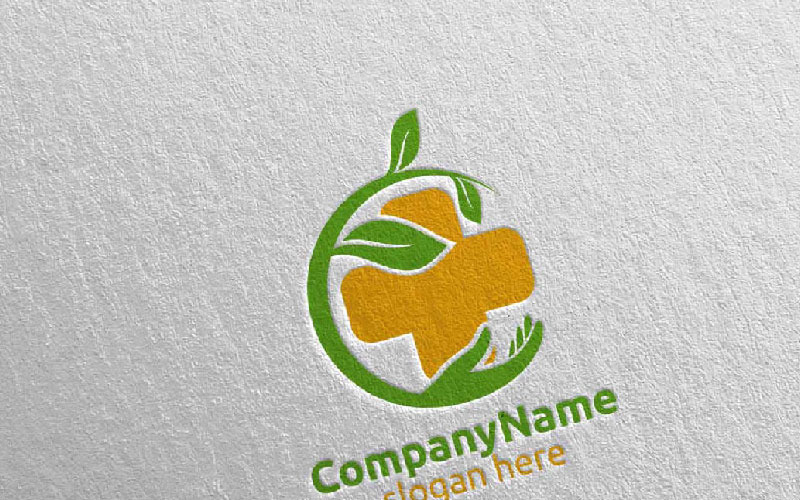 Download Шаблон логотипа "Natural Cross Medical Hospital 5 Logo Template" / Natural Cross Medical Hospital 5 Logo Template - Шаблон логотипа на тему графика pet medicine emergency illustration pharmacy doctor cross clinic logo health care hospital medical leaf herbal ambulance vector healthcare green plus