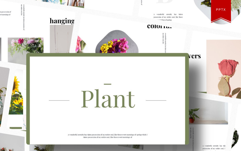 Plant PowerPoint template #99597 TemplateMonster