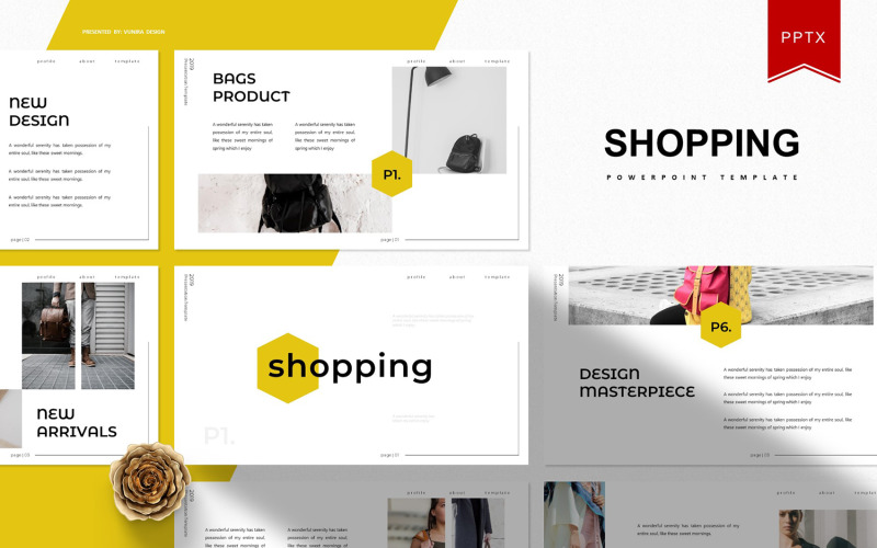 Shopping | PowerPoint Template #99572 - TemplateMonster